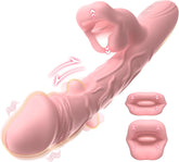 3 en 1 Rose Muncher Rabbit G-Punkta Vibrilo kun 6 Skuado, 7 Lekado kaj 10 Vibraj Reĝimoj